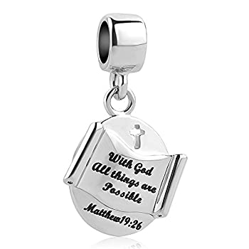 【中古】【輸入品・未使用】queencharms with God all things可能なすべての宗教チャームビーズブレスレット