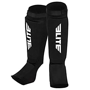 【中古】【輸入品・未使用】Eliteスポーツ新しいアイテム保護Kickboxing、MMA、タイ式Shin & Instep Guards脚パッドトレーニング保護ギアWashable S-M