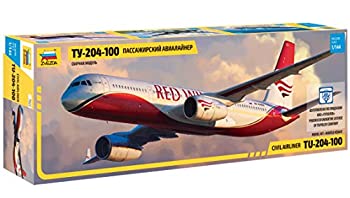 【中古】【輸入品・未使用】ズベズダ 1/144 ツポレフ TU 204-100 プラモデル ZV7023