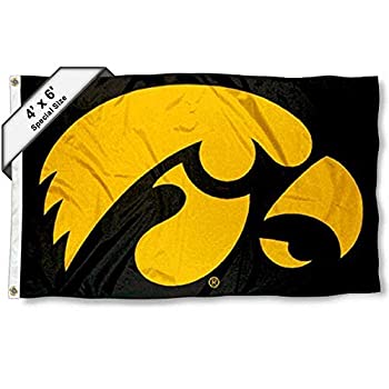 【中古】【輸入品・未使用】Iowa Hawkeyes 1.2mx1.8m Flag