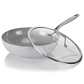 【中古】【輸入品・未使用】TECHEF - CeraTerra 12インチ セラミック ノンスティック ウォーク/スター フライパン (PTFEおよびPFOAフリー セラミック外装&内装) オーブン&食｜スカイマーケットプラス