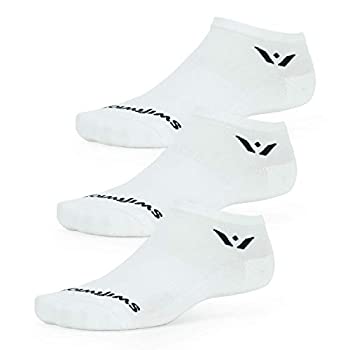 【中古】【インポート品・未当て嵌める】Swiftwick - 演技 無し (3有りの実) 駈けっくら\u0026ゴルフ靴下 座布団付き添い人 否演芸会 US 大きさ: Large 色つや: 白いこと