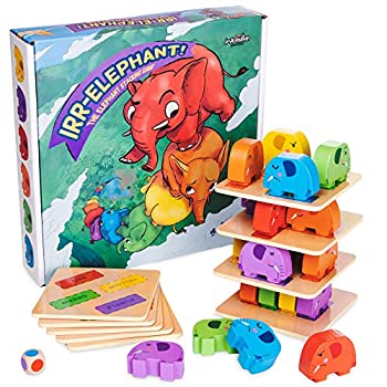 【中古】【輸入品・未使用】象の象。 ゾウのスタッキングタワーゲーム 子供の卓上ボードゲーム 子供の幼児 木製ブロック Dexterity Fun Family Game Night Early Learning P