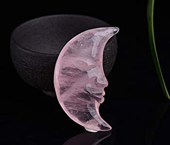 【中古】【輸入品・未使用】JIC Gem ハンドメイド 彫刻ヒーリングコレクション ジュエリー作成 天然ローズクォーツ クリスタルストーン 三日月 21,651円
