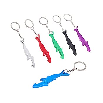 【中古】【輸入品・未使用】arricraft キーホルダー 栓抜き シャーク型 ポータブル ボトルオープナー 鉄製リング付き アルミ合金製 バーパーティー記念品用 ミックスカラー｜スカイマーケットプラス