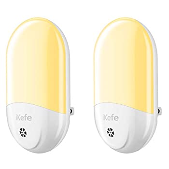【中古】【輸入品・未使用】iKefe LEDウォールプラグイン常夜灯ランプ 自動ライトセンサー付き ソフトウォームホワイト/電気コンセントプラグ常夜灯 バスルーム 幼児 子供|スカイマーケットプラス