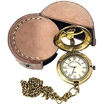 【中古】【インポート品・未当て嵌める】Victoria London うしろ押し名取り草 衣嚢 金管楽器 日晷儀 なめし革入れもの付き添い人 寄せあつめるありがた味あり