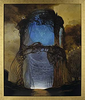 【中古】【輸入品・未使用】高品質のズジスワフ?ベクシンスキー(Zdzis-aw Beksi-ski）の絵画の複製。繊維版に高色彩インクでプリントし、無垢材額縁に入れました [並行輸入