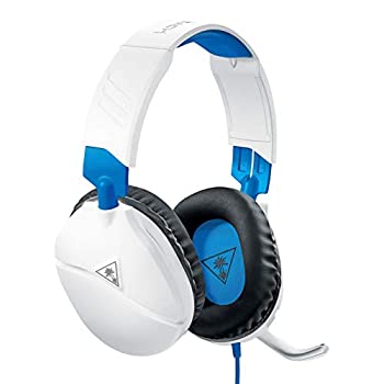 【中古】【輸入品・未使用】TURTLE BEACH RECON 70P ホワイト/ブルー ゲーミングヘッドセット 折り畳みマイク搭載 PC PS4 PS5 Nintendo Switch Xbox モバイル 3.5mm 軽量 国