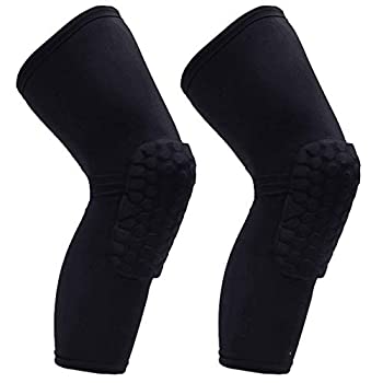 【中古】【インポート品・未当て嵌める】PISIQI 膝締めつけるパッド ロングレッグスリーブ ブレース保護すること 籠球 蹴球 排球用 (2衣袂) スポーツケア用品-スポーツウェア・アクセサリー-スポーツ・アウトドア