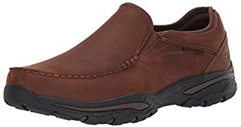 【中古】【インポート品・未当て嵌める】Skechers Men\u0026#39;s Creston-Artie Leather Slip on Moccasin