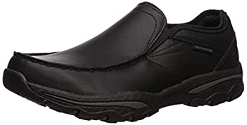 【中古】【輸入品・未使用】Skechers Men\u0026#39;s Creston-Artie Leather Slip on Moccasin