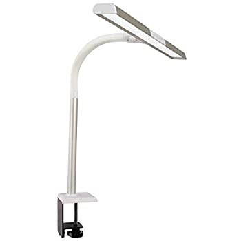 【中古】【インポート品・未当て嵌める】OttLite LED エクストラワイドエリアクランプランプ 5座標軸の明るさとり備える