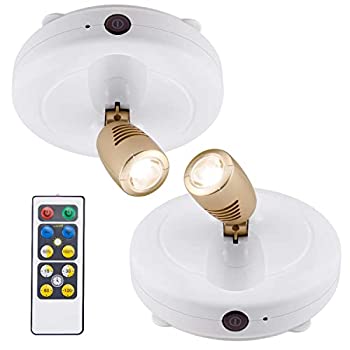 【中古】【インポート品・未当て嵌める】BIGLIGHT 無線電話注目の的 独居室式LED声遣いともし火 調光役立つこと付き添い人 遠隔操作付き添い人 どこでも貼り後ばらい能力のある 絵の具/線描/美術細工物/