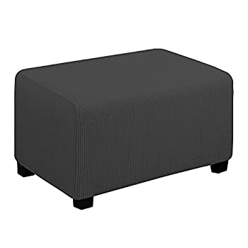 【中古】【輸入品・未使用】Easy Going ストレッチオットマンカバー 折りたたみ収納 スツール 家具プロテクター ソフト長方形 スリップカバー ゴム底付き(オットマンS ダー