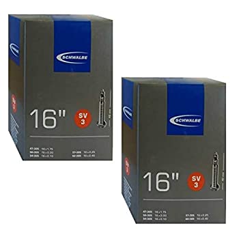 【中古】【輸入品・未使用】Schwalbe SV3 インナーチューブ - 16インチ x 1.75-2.40 プレスタバルブ (2パック)|スカイマーケットプラス