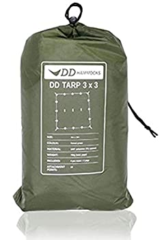 【中古】【輸入品・未使用】DD Hammocks DD Tarp 3x3 正方形 耐水性 3000mm ハンモックのフライに最適なタープ (フォレストグリーン) [並行輸入品]