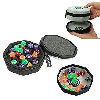 【中古】【インポート品・未当て嵌める】GEEKON ゲーム盤競り合い、ピンポン競り合いとRPGの利益の防御することパッドダイスケース\u0026組み入れるフェルトダイストレイ - ホールド\u002675ダイス型以上を防御すること!競り合いナイト爵