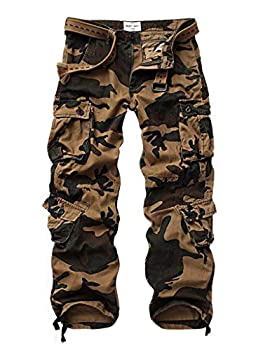 【中古】【輸入品・未使用】AKARMY Must Way メンズ コットン カジュアル ミリタリー アーミー 迷彩 コンバット ワーク カーゴパンツ 8ポケット付き US サイズ: 34