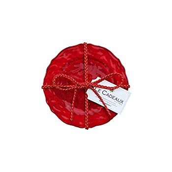 【中古】【輸入品・未使用】Le Cadeaux ディナー大皿 Lサイズ レッド (097GAR)