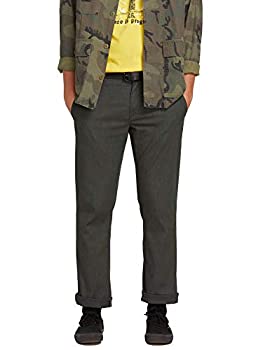 【中古】【輸入品・未使用】Volcom メンズ Frickin モダンフィット ストレッチ チノパンツ%ｶﾝﾏ% 杢チャコール%ｶﾝﾏ% 28W x 34L