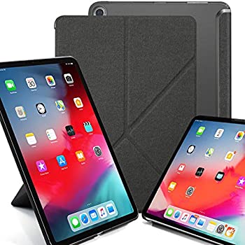 【中古】【インポート品・未当て嵌める】KHOMO iPad Pro 11in入れもの (2018年発売) - デュアル折り形つづき物 - シースルーバックと気泡管水準器および垂直方向見せびらかす - ツイルグレー