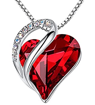 【中古】【輸入品・未使用】Leafael インフィニティラブハートペンダントネックレス 誕生石クリスタル付き 12ヶ月 女性用ジュエリーギフト シルバートーン 18インチ+2インチ｜スカイマーケットプラス