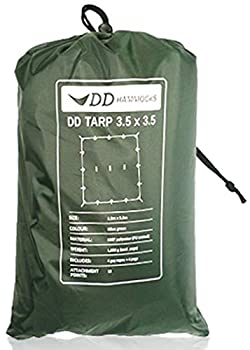 【中古】【輸入品・未使用】DD Hammocks DD Tarp タープ 3.5 x 3.5 広々としたハンモックシェルター XLハンモックにも対応 軽量な防水タープ 耐水性 3000mm (Olive green) [｜スカイマーケットプラス