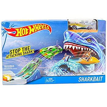 【中古】【輸入品・未使用】Hot Wheels Shark Bait | 1 Vehicle Included | Stop The Attacking Shark Play Set | Connects to Other Track Sets Systems [並行輸入品]