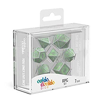 【中古】【輸入品・未使用】oakie doakie DICE RPG Set Metal Glow in the Dark 7個セット-Druid's Blaze