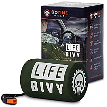 【中古】【輸入品・未使用】Go Time Gear Life Bivy 緊急スリーピングバッグ 保温 ビビー - 緊急用ビビーサック サバイバルスリーピングバッグ マイラー緊急ブランケット -|スカイマーケットプラス