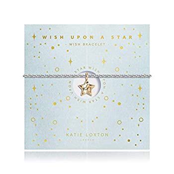【中古】【輸入品・未使用】KATIE LOXTON Wish Upon a Star レディース シルバーメッキ 調節可能なウィッシュチャームブレスレット