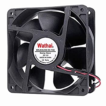 【中古】【インポート品・未当て嵌める】Wathai 2いの一番 120粍 x 38粍 12V DC毛はらい受け答え落ち居る気違い 高エアフロークーラーファン