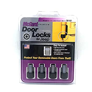 【中古】【輸入品・未使用】McGard ドアピンロック 6mm x 1スレッド 1/4インチ ドライブキー付き スチール 亜鉛/黒酸化 2ドア ジープ ラングラー JL 2018-19 キット (76160)|スカイマーケットプラス