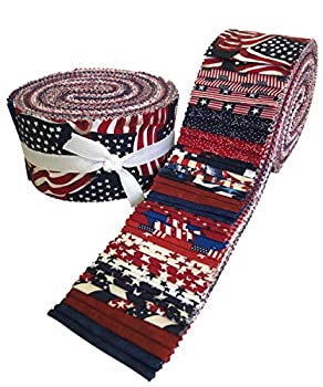 【中古】【輸入品・未使用】米国製 Jelly Roll Collection 40 カット済み 2.5インチ キルティング生地ストリップ