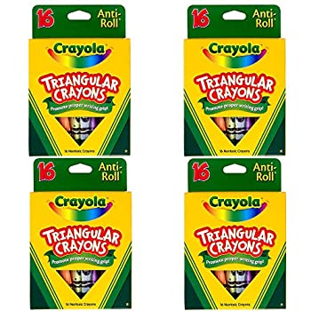 【中古】【輸入品・未使用】Crayola 三角形クレヨン 16本 4パック|スカイマーケットプラス