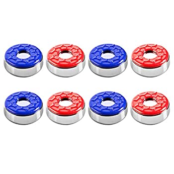 【中古】【輸入品・未使用】IdealEnjoy Shuffleboard Pucks 2-1/8''(53mm)%カンマ%Set of 8(red&Blue)画像