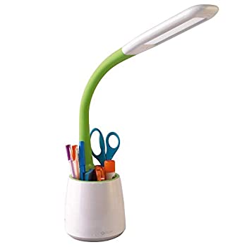 【中古】【インポート品・未当て嵌める】OttLite まとめ役 LED事務机照明ランプ USB申し受ける界面付き添い人 合わせる能力のある 事務机点火装置 納める付き添い人