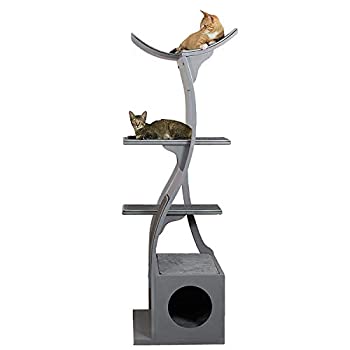 【中古】【インポート品・未当てはめる】【Refined Feline】キャットタワー 芙蓉 キャットタワー 人煙 木製 取り付け型 一部分取り替えっこ可 175糎