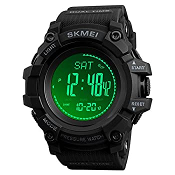 【中古】【輸入品・未使用】腕時計 コンパス 高度計 気圧計 温度計 温度計 歩数計 腕時計 ミリタリー アーミー 防水 アウトドア スポーツ デジタルウォッチ メンズ%ｶﾝﾏ% ブ