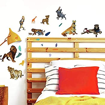 【中古】【輸入品・未使用】RoomMates The Lion King Character Peel and Stick Wall Decals