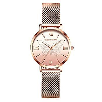 【中古】【輸入品・未使用】Hannah Martinの女性の水晶は女性のために置かれるローズの金の防水腕時計を見ます (ローズゴールド)｜スカイマーケットプラス 13,205円
