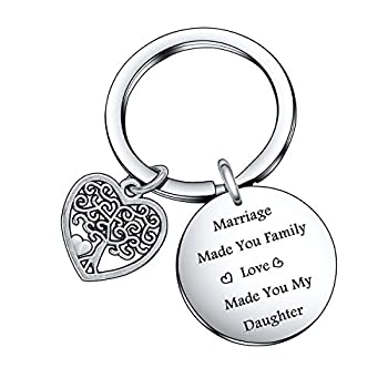 【中古】【輸入品・未使用】De&ai 娘 義理の娘 ウェディングデー 誕生日 結婚 Made You My Family Love Made You My Daughter キーチェーン｜スカイマーケットプラス