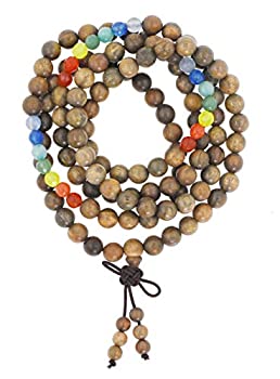 【中古】【輸入品・未使用】Mandala Crafts 108 マラ数珠 ネックレス 天然木からのブレスレット 瞑想 ヨガ