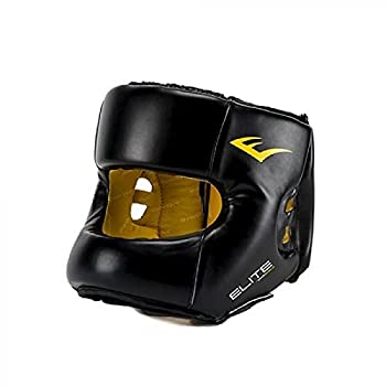 【中古】【輸入品・未使用】Everlast Elite RTL ヘッドギア サイズ:ミディアム/ラージ ブラック｜スカイマーケットプラス