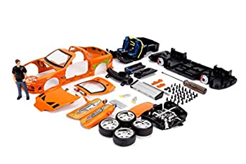 【中古】【輸入品・未使用】JADA TOYS ミニカー 1/24サイズ BUILD N' COLLECT Brian's Toyota Supra w/Figure