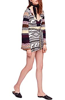 【中古】【輸入品・未使用】Free People Women's Patchwork Sweater Dress Navy Combo XS
