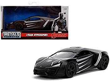 【中古】【輸入品・未使用】マーベル・コミックス メタルズ 1/32 スケール ダイキャストビークル ブラック・パンサー ライカン ハイパースポーツ / MARVEL COMICS 2019 JADA