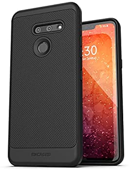 【中古】【輸入品・未使用】Encased LG G8 ThinQケース (薄型アーマー) スリムフィット フレキシブルグリップ 電話カバー - ブラック