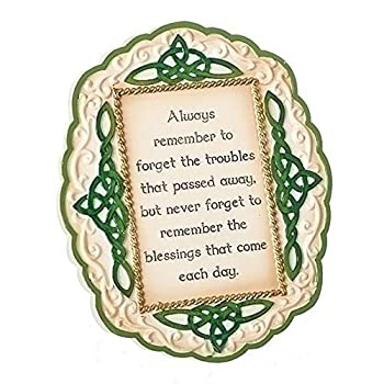 【中古】【輸入品・未使用】Roman Always Remember Irish 楕円形 高さ5.5インチ 詩付き